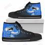 Mens Womens Detroit Lions Son Goku Saiyan Power High Top Shoes Printable