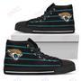 Mens Womens Jacksonville Jaguars High Top Shoes Edge Straight Perfect Circle Shoes Custom Shoes