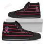 Mens Womens Los Angeles Angels High Top Shoes Edge Straight Perfect Circle Shoes