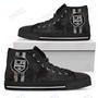 Mens Womens Los Angeles Kings High Top Shoes Triple Stripe Bar Dynamictop Sports Shoes