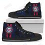 Mens Womens Minnesota Twins High Top Shoes Triple Stripe Bar Dynamic Shoes For Men Custom Shoes