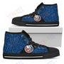 Mens Womens Perfect Cross Color Absolutely Nice New York Islanders High Top Shoes