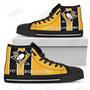 Mens Womens Pittsburgh Penguins High Top Shoes Steaky Trending Fashion Sporty Shoes For Men Custom