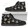 Mens Womens Script Logo Pattern Pittsburgh Penguins High Top Shoes For Music Lovers