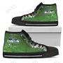 Mens Womens Seattle Seahawks High Top Shoes Grunge Vintage Logo Printable