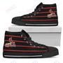 Mens Womens St Louis Cardinals High Top Shoes Edge Straight Perfect Circle Shoes