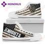 Mens Womens Vintage America Flag Vegas Golden Knights High Top Shoes White For Men And Women Nice