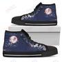 Mens Womens York Yankees High Top Shoes Grunge Vintage Logo Printable