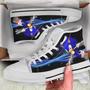 Sonic Custom Hightop Sonic The Hedgehog Custom Hedgehog Birthday Canvas Canvas Shoes White High