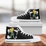 The Simpsons Bart Simpson Cartoon Design Art For Fan Sneakers Black High Top Shoes For Men And Women