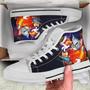 Tom And Jerry Superhero Cartoon Design Art For Fan Sneakers Black High Top Shoes For Men And Women