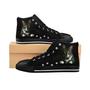 Women’S Or Teens Cute Cat Sneakers, Black Cat Print Shoes, Rare And Adorable! High Top Shoes