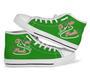 Wonder Print Footwear - Alpha Kappa Alpha Chucks And Pearls High Top Shoes K.H Pearls