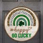 Happy St. Patrick’s Day Round Wood Sign
