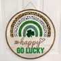 Happy St. Patrick’s Day Round Wood Sign