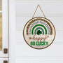 Happy St. Patrick’s Day Round Wood Sign