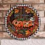 So Many In The Pumpkin Patch Autumn Custom Round Wood Sign
