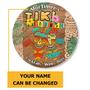 Tiki Lounge Beach Sign for Bars, Backyard, Pools, Patio, Restaurants Custom Round Wood Sign