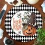 Trick or Treat Halloween Round Sign Round Wood Sign