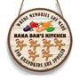 Where Memories Are Made And Grandkids Are Spoiled Nana Kitchen Custom Round Wood Sign