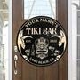 Wooden Drinks Totem Pole Custom Round Wood Sign