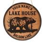 Wooden Lake House Custom Round Wood Sign