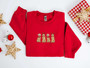 Embroidered Christmas Dog Sweatshirt, Golden Retriever Dog Christmas Sweater For Christmas