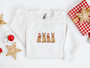 Embroidered Christmas Dog Sweatshirt, Golden Retriever Dog Christmas Sweater For Christmas