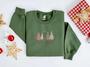 Embroidered Christmas Tree Sweatshirt, Tis The Season Sweatshirt For Family