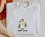 Embroidered Silly Goose Christmas Sweatshirt, Merry Goose Crewneck For Family