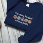 Okay To Feel All The Feels Embroidered Sweatshirt Gift For Family