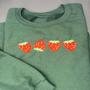 Strawberry Embroidered Sweatshirt Crewneck Sweatshirt Best Gift For Family