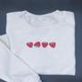 Strawberry Embroidered Sweatshirt Crewneck Sweatshirt Best Gift For Family