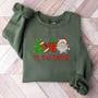 Tis The Season Christmas Tree Machine Embroidery Sweatshirt, Santa Gifts