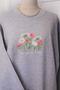 Wildflowers Embroidered Sweatshirt Crewneck Sweatshirt For Men And Women
