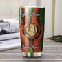 Baseball Dad Hands Thanks For Teaching Me To Catch Personalized Tumblerbirthday Christmas Gift Father'S Day Gift For Baseball Dad From Son