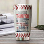 Baseball Dad Thank You For Teaching Me Play Being My Biggest Fanbirthday Christmas Gift Father'S Day Gift For Dad From Son From Daughter