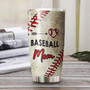 Baseball Mom Heart Funny Cute Personalized Tumblerbirthday Gift Christmas Gift Mother'S Day Gift For Baseball Mom