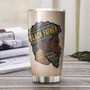 Black Father Strong Noble Supportive Caring Personalized Tumblerbirthday Christmas Gift Father'S Day Gift For Dad From Son Daughter