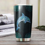 Gift For Her Gift Dolphin Lover, Blue Dolphin Mandala Personalized Tumbler, dolphin Stainless Steel 20oz Tumbler, meaningful Christmas Gift Birthday