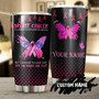 Breast Cancer Love Life Butterfly Personalized Tumblerbreast Cancer Tumblerpink Ribbon Tumblercancer Treatment Care Gift Gift For Her