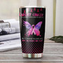 Breast Cancer Love Life Butterfly Personalized Tumblerbreast Cancer Tumblerpink Ribbon Tumblercancer Treatment Care Gift Gift For Her