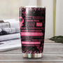 Breast Cancer Warrior I Know Pain I Know Fear Personalized Tumbler Pink Ribbon Tumblercancer Treatment Care Gift Gift For Her