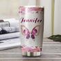 Butterfly Mom My Best Friend My Forever Friend Jewelry Style Personalized Tumblerbirthday Gift Christmas Gift For Butterfly Lover For Her