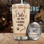Cats Are My Favorite People Personalized Tumblercat Tumbler Gift For Cat Mom Cat Dad Gift For Cat Lover