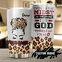 Custom Gift For Jesus Lover Christians, Faith Queen God Working It Out For Me Even In The Midst Of The Storm Personalized Stainless Steel 20o Tumbler birthday Christmas