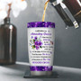 I Still Believe In Amazing Grace Fancy Personalized Foral Cross Stainless Steel Tumbler
