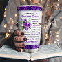 I Still Believe In Amazing Grace Fancy Personalized Foral Cross Stainless Steel Tumbler