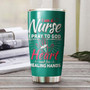 Nurse Healing Hands Pray To God Personalized Nurse Tumblerfunny Nurse Tumblerappreciation Nurse Giftnurse Thank You Giftgift For Nurse