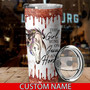 Personalized Jesus And Horse Tumbler